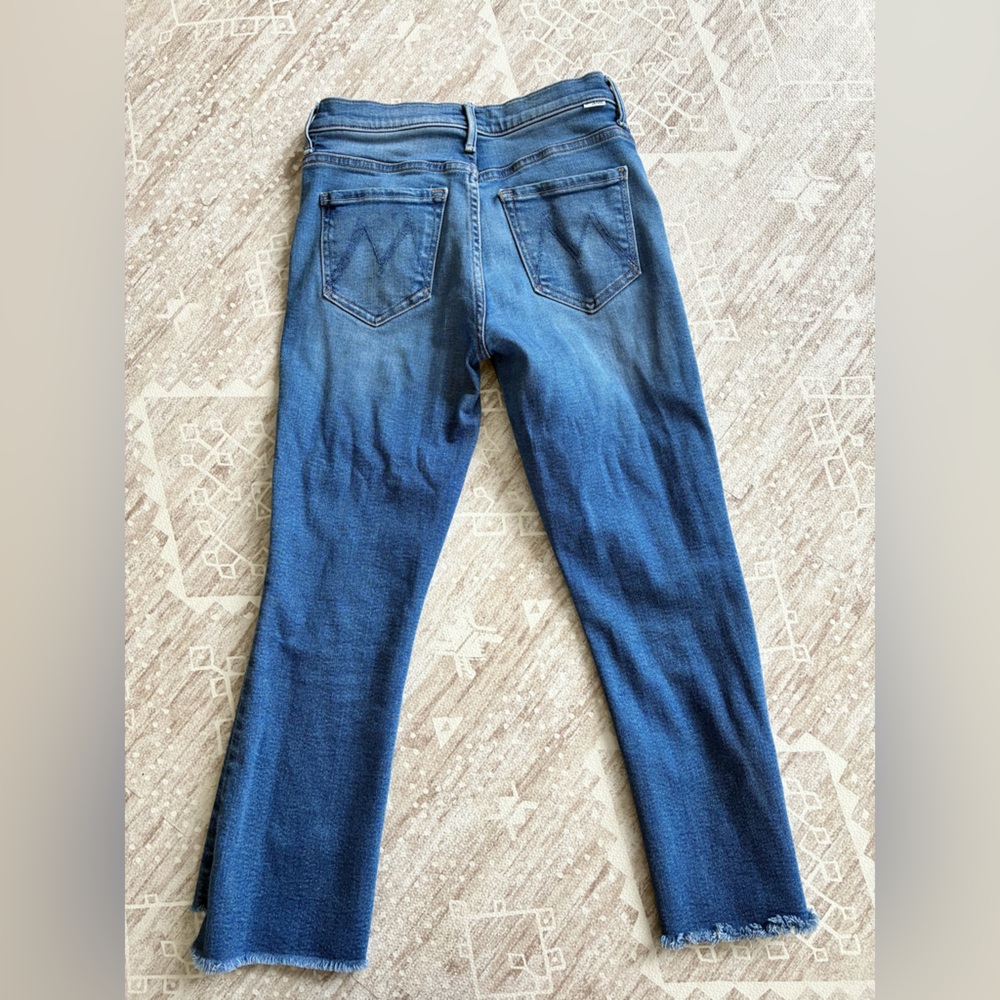 Mother Denim Insider Crop Fray Jeans size 25 work hard play hard